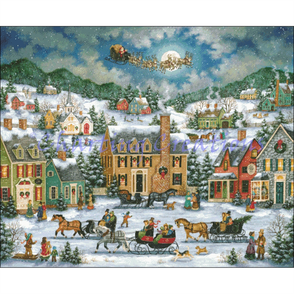 christmas eve fly by white008 16 00 charting creations charting creations
