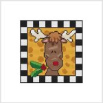 Country Christmas Checkered - REINDEER HOLLY