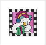 Country Christmas Checkered - SNOWMAN GIFT