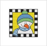 Country Christmas Checkered - SNOWMAN SCARF