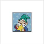 Country Christmas Coaster / Ornament - ELF STAR (image for) Country Christmas Coaster / Ornament - ELF STAR