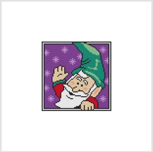 (image for) Country Christmas Coaster / Ornament - ELF WAVE