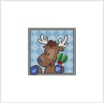 Country Christmas Coaster / Ornament - REINDEER (image for) Country Christmas Coaster / Ornament - REINDEER