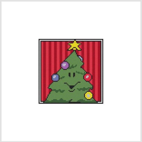 (image for) Country Christmas Coaster / Ornament - TREE