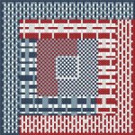 (image for) Quilt Block in Patriotic Plaids
