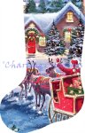 Stocking Santa And Sleigh