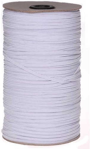 (image for) UNIQUE Braided Elastic 3mm x 320m Roll - White