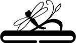 Dragonfly Split Bottom Holder 6" (image for) Dragonfly Split Bottom Holder 6"