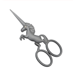 Embroidery Scissors - Grey Horse (image for) Embroidery Scissors - Grey Horse