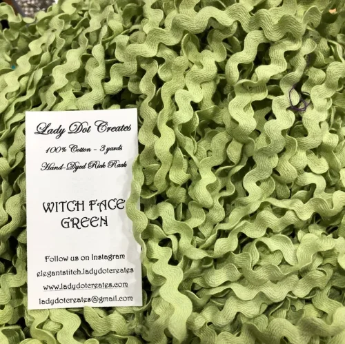 (image for) Witch Face Green Rick Rack