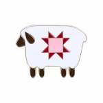 (image for) Prim Sheep Enamel Needle Minder by Lori Holt