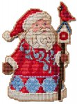 (image for) Santa & Cardinal Birdhouse by Jim Shore (2024)