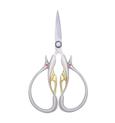 (image for) Embroidery Scissors - Vintage Silver With Gold