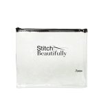 (image for) Large Clear Vinyl Project Bag - Stitch Beautifully
