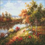 (image for) Poppies And Stream