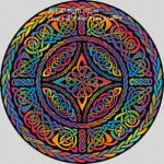 (image for) Intricate Rainbow Celtic Knot