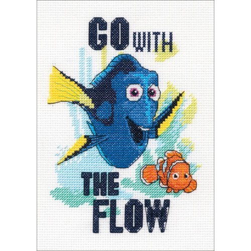 Disney Go With The Flow Counted Cross Stitch Kit : Charting Creations