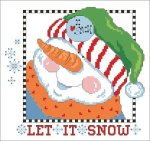 Let It Snow Snowman Head