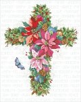 Winter Floral Cross