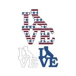 Patriotic State Love Map - California