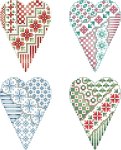 Crazy Heart Ornaments