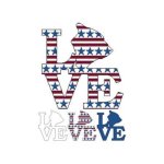 Patriotic State Love Map - Hawaii