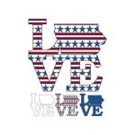 Patriotic State Love Map - Iowa