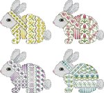 Crazy Bunnies Ornaments