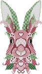 Colorful Bunnies Pink and Green