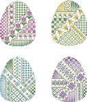 Crazy Easter Eggs Ornaments