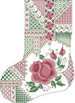 Crazy Rose Christmas Stocking