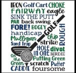 Subway Art - Sports - GOLF