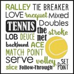 Subway Art - Sports - TENNIS