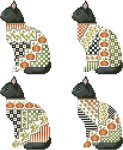 Crazy Halloween Cats Ornaments