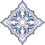 Blue Decorative Quilt Block 03