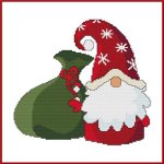 Santa Gnome With Gift Sack