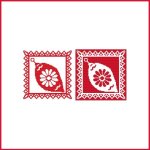Christmas Stencil Ornament - Ornament Two