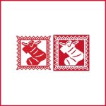 Christmas Stencil Ornament - Stocking