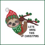 Lets Hang This Christmas Sloth