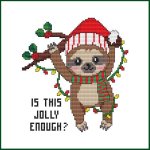 Is This Jolly Enough? Christmas Sloth