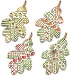 Crazy Oak Leaves Ornaments