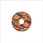 Christmas Gingerbread Man - Small Donuts Shape