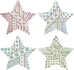 Crazy Christmas Stars Ornaments