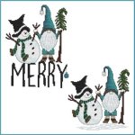 Merry Snowman and Gnome