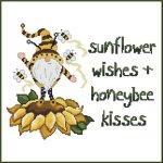 Sunflower Wishes & Honeybee Kisses Gnome