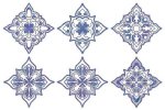 Blue Decorative Quilt Blocks Combo