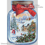Christmas Glass Jar