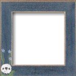 Matte Blue With Sheep in the Meadow Frame