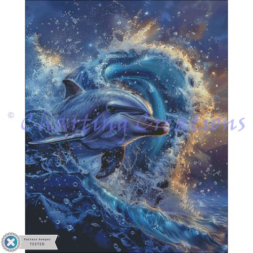 (image for) Dolphin Rides The Wave