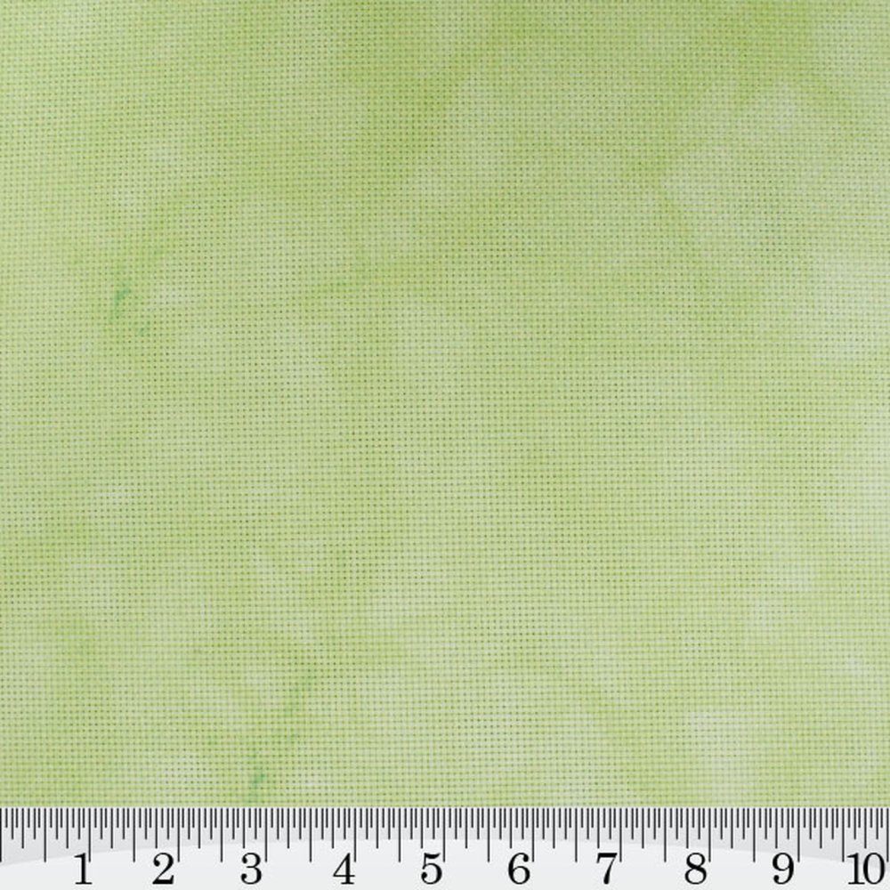 (image for) 14 Count Barely Lime Hand Dyed Effect Cross Stitch Fabric